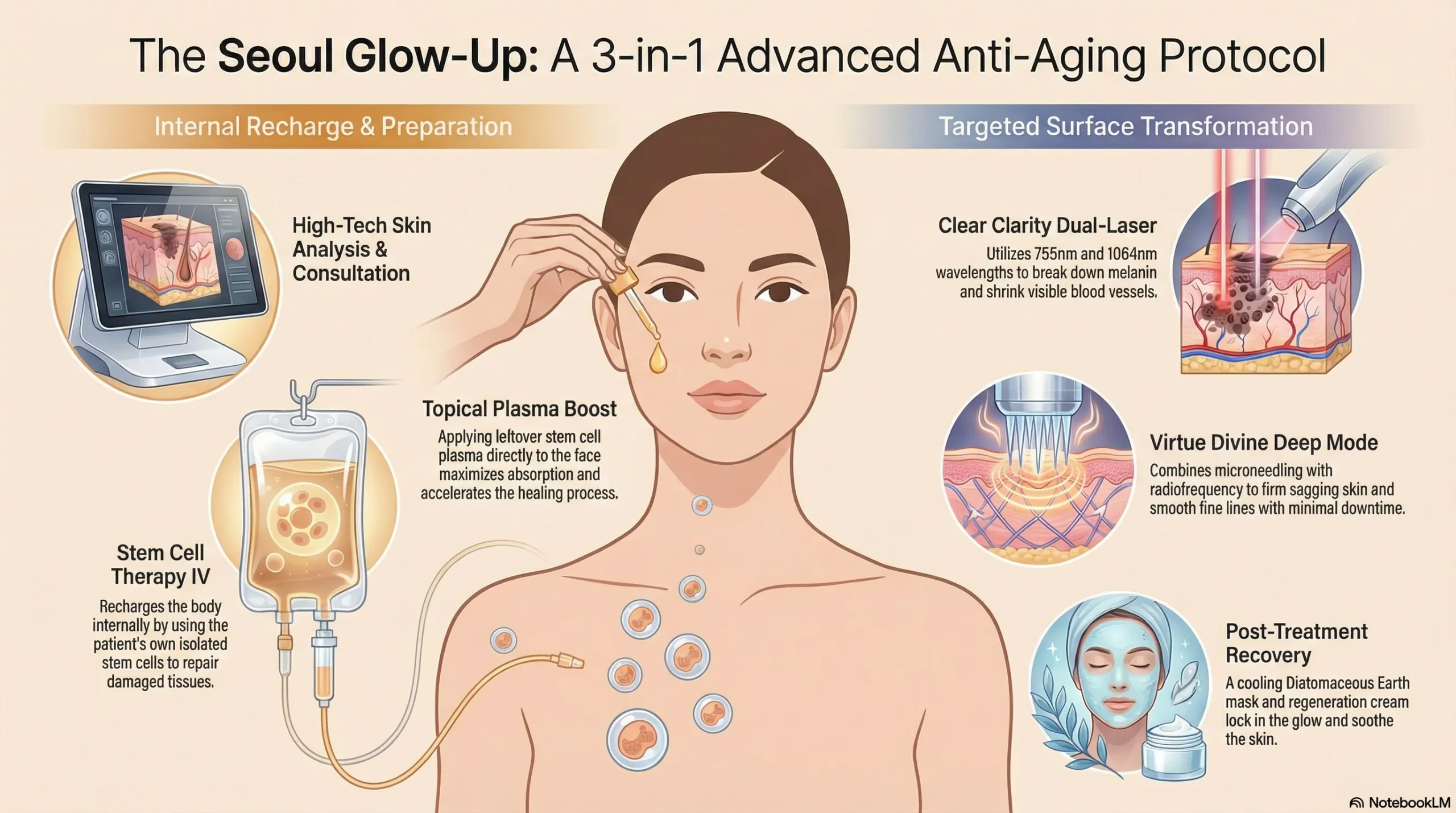 Bangladesh spa interior with gold facial session setup, skincare products with golden packaging reflecting premium anti-aging treatment.