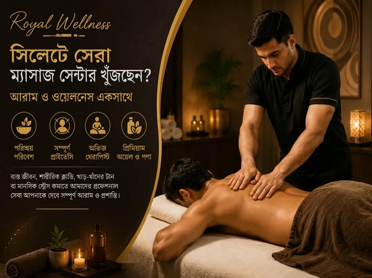 সিলেটে ম্যাসাজ সেন্টার – আরাম ও ব্যথা কমানোর প্রিমিয়াম স্পা অভিজ্ঞতা